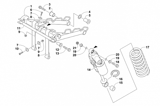 REAR SUSPENSION FRONT ARM ASSEMBLY