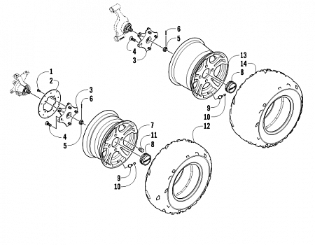 WHEEL AND TIRE ASSEMBLY