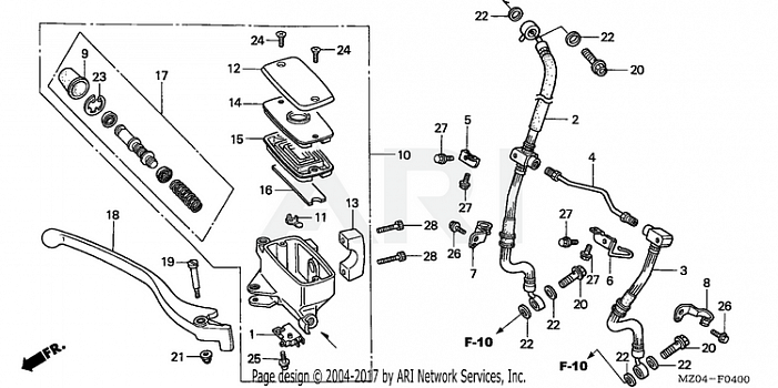 FRONT BRAKE MASTER CYLINDER