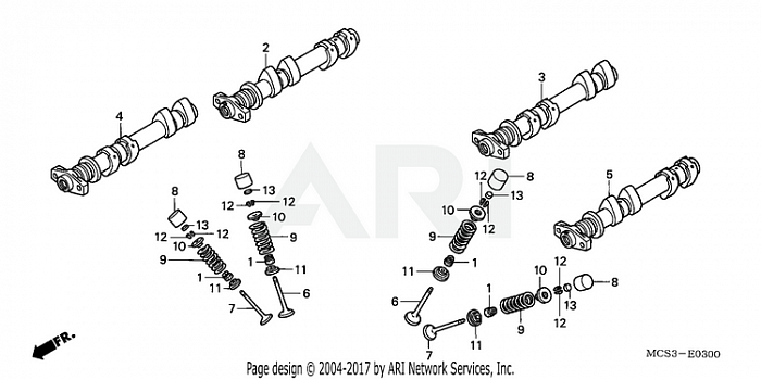 CAMSHAFT + VALVE