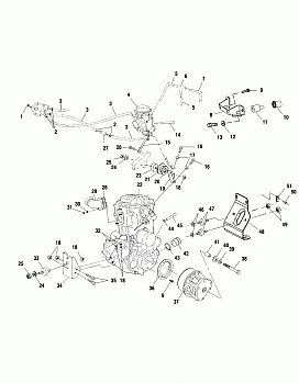 ENGINE MOUNTING - A00CD50AA (4954885488A013)
