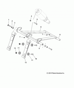 SUSPENSION, TORQUE ARM, FRONT - S18CFF5BSL/BEL (49SNOWFTA15550155)