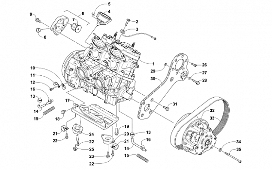 ENGINE AND RELATED PARTS