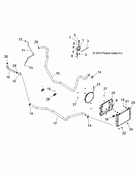 ENGINE, COOLING SYSTEM - R14RH57AA/AC/AR/6EAZ (49RGRCOOL14RGR570)