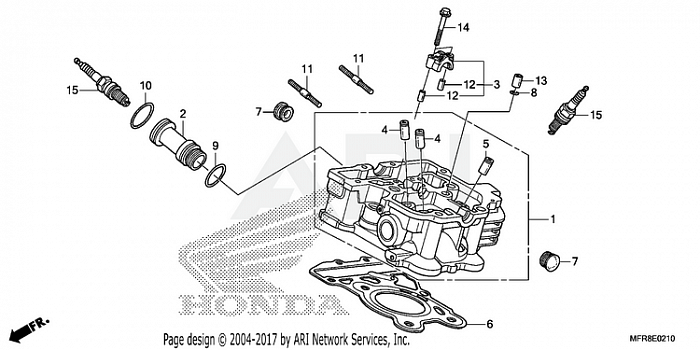 REAR CYLINDER HEAD