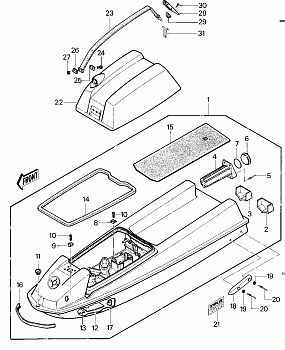 HULL/ENGINE HOOD (JS550-A1/A2)