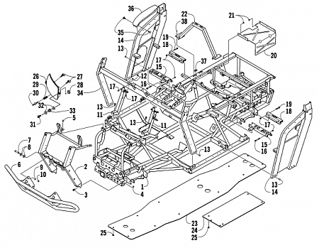 FRAME AND RELATED PARTS