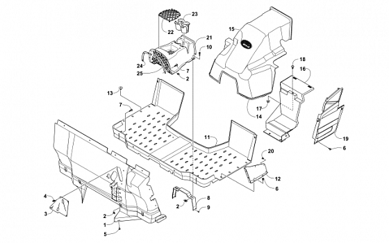 CONSOLE AND FLOOR PANEL ASSEMBLY