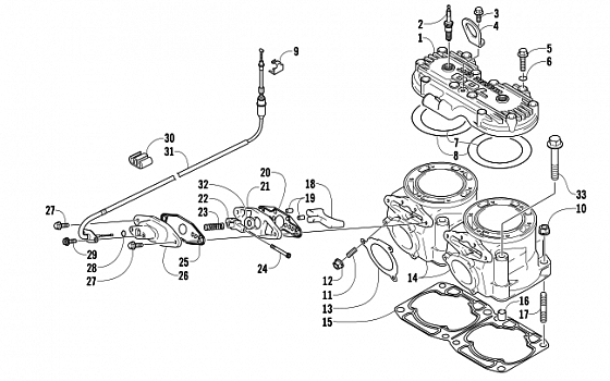 CYLINDER AND HEAD ASSEMBLY