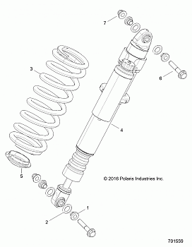 SUSPENSION, REAR SHOCK MOUNTING - Z17VBE87N2 (701559)