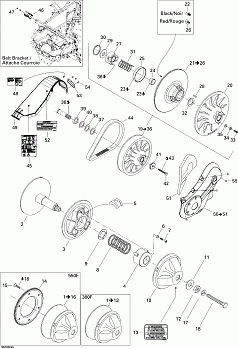 Pulley System MX Z 550F