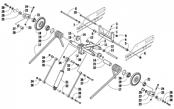 REAR SUSPENSION REAR ARM ASSEMBLY