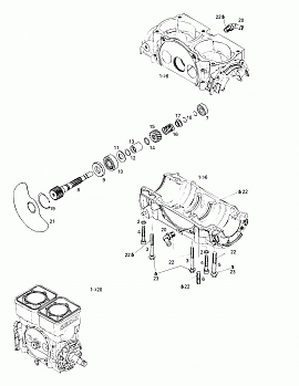 Crankcase, Rotary Valve