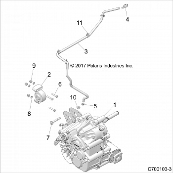 DRIVE TRAIN, MAIN GEARCASE MOUNTING - Z20NAE92KL (C700103-3)