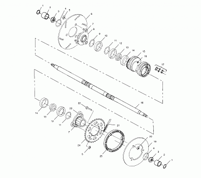 REAR HOUSING - A01BG50AA (4963766376C004)