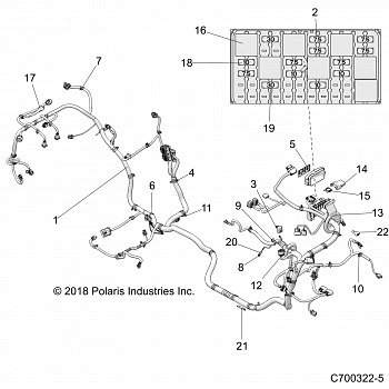 ELECTRICAL, WIRE HARNESS - Z20NAE92AL/AR (C700322-5)