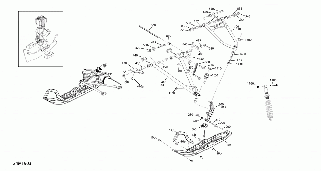 Front Suspension And Ski - Enduro