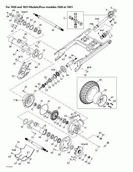 Drive System, Rear (for 7920 And 7921 Models)