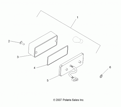 ELECTRICAL, TAILLIGHT - A08BG50AA (49ATVTAILLAMPS08SCRAM)