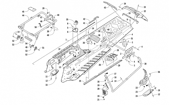 TUNNEL AND REAR RACK ASSEMBLY