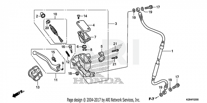 FRONT BRAKE MASTER CYLINDER