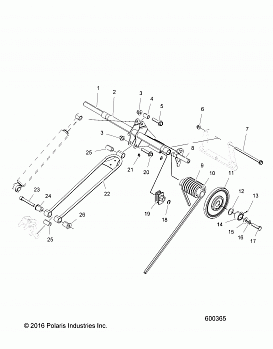 SUSPENSION, TORQUE ARM, REAR - S17EEG6PSA/PSL (600365)