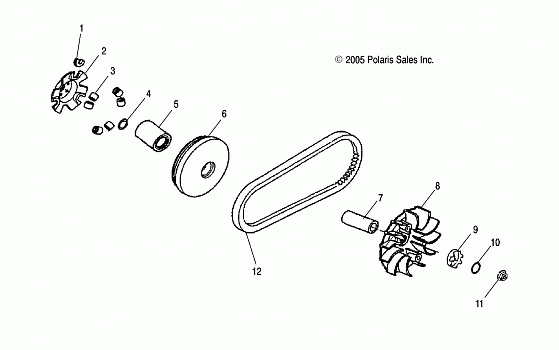 DRIVE CLUTCH - A06PB20AA/AB/AC/LE (4999202449920244A10)