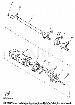 SHIFT CAM SHIFT FORK