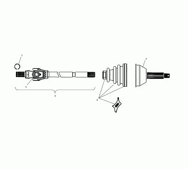 DRIVE SHAFT - A03CD32AA/AB/AC (4975217521B06)