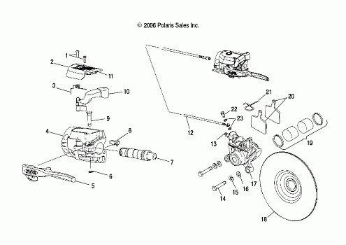 BRAKE SYSTEM - S07NP5CS/CE (49SNOWBRAKE500XCSP)