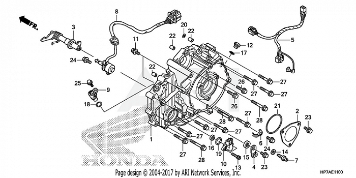 REAR CRANKCASE COVER