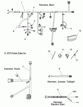 ELECTRICAL, WIRE HARNESS - S14BR8GSA/GSL (49SNOWHARNESS146SB)