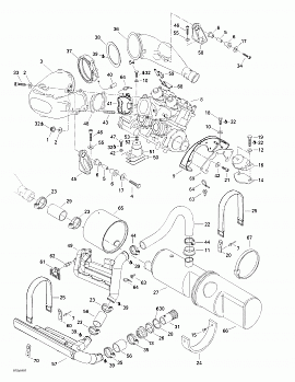 Engine Support And Muffler