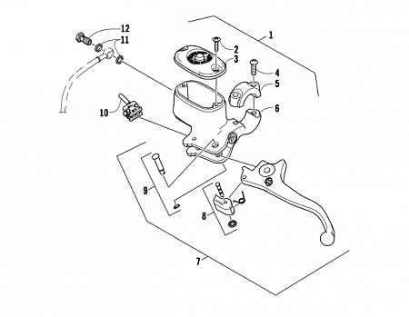 HYDRAULIC HAND BRAKE ASSEMBLY