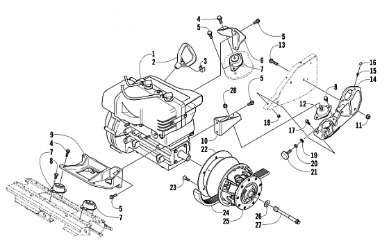 ENGINE AND RELATED PARTS