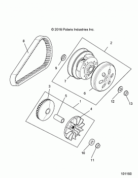 DRIVE TRAIN, PRIMARY CLUTCH - A18HAA15N7 (101160)