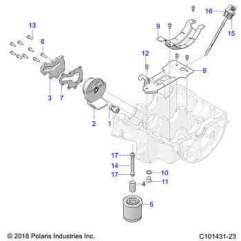 ENGINE, OIL SYSTEM - A20SVE95KR (C101431-23)