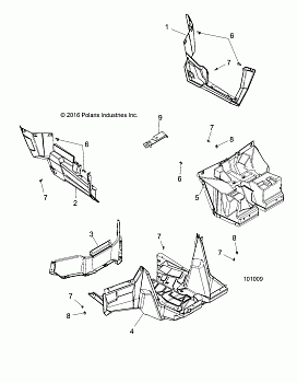 BODY, FLOOR AND ROCKER PANELS - A18DAE57B2 (101009)