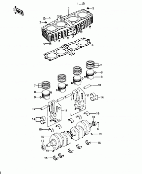 CYLINDER/PISTONS/CRANKSHAFT