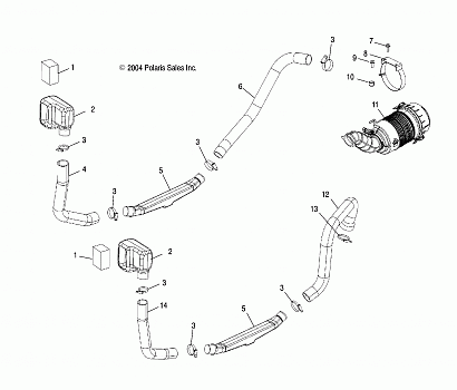 ENGINE and CLUTCH AIR INTAKE - R05RD68AA/AB (4998269826C14)