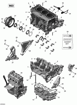 Crankcase - 900-900 HO ACE