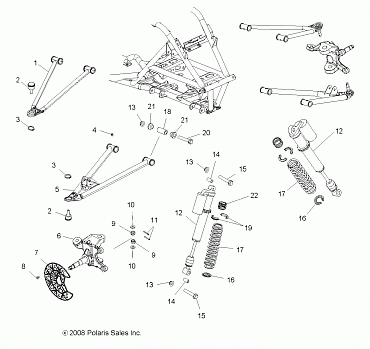 SUSPENSION, FRONT - A10GJ45AA (49ATVSUSPFRT09OUT450)