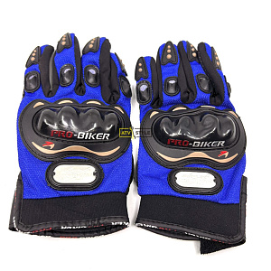 Перчатки мотоциклетные синие Pro-Biker размер XL MCS-01C_BLUE_XL