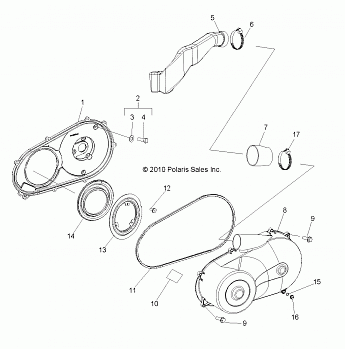 DRIVE TRAIN, CLUTCH COVER - R14RH45AA (49RGRCLUTCHCVR10)