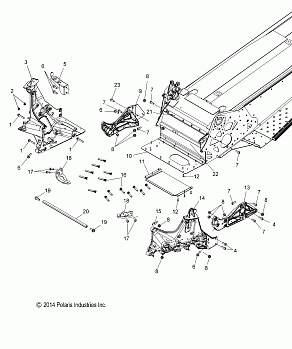 CHASSIS, BULKHEAD ASM. - S18CFF5BSL/BEL (49SNOWCHASSISFRT15550155)