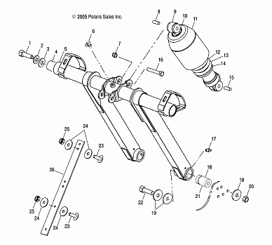 TORQUE ARM, FRONT - S06ND3AS (4997199719B09)