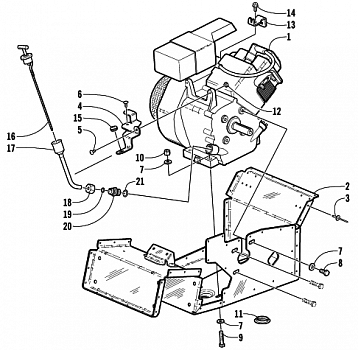 ENGINE AND RELATED PARTS