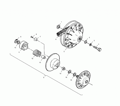 DRIVEN CLUTCH - A03CD32AA/AB/AC (4975217521C03)