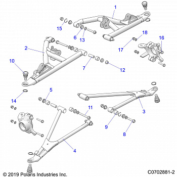 SUSPENSION, FRONT CONTROL ARMS - Z20RA_92AC/BC/AK/BK/AR/BR/AE/BE/AH/BH/AT/BT (C0702881-2)