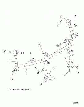 SUSPENSION, STABILIZER BAR, FRONT - Z16VFE92AE/AH/AS/AW (700037)